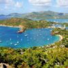 Sint Maarten - high angle view of bay